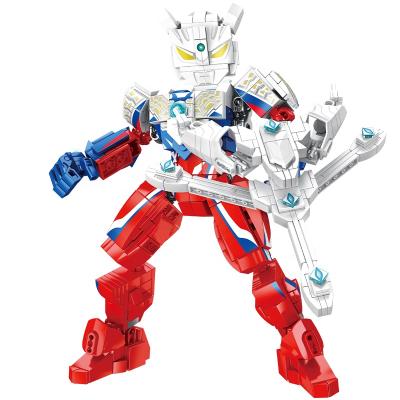 China 2021 New Toy Ultraman Heroes Building Block Legoes Plastics Bricks Eco-friendly Material Toys For Boy Children Sembo 108687 for sale