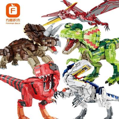 China DIY TOY New Toy Dinosaur Building Bricks Plastic Hot Selling ABS Amazon Amazon Forange Block FC6201-FC6206 fit legos for sale