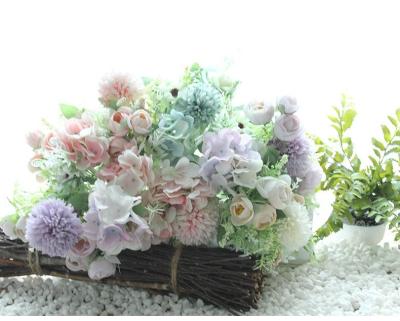 China Style : Pastoral factory sells simple artificial rose flower decoration wedding decoration garden forest landscape creative garden landscaping for sale