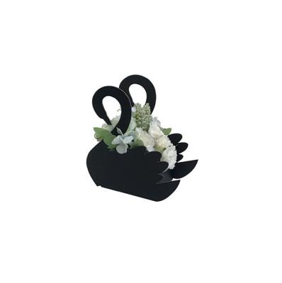 China High End Recycled Materials Swan Flower Packaging Gift Box With Custom Logo For Wedding Favors for sale