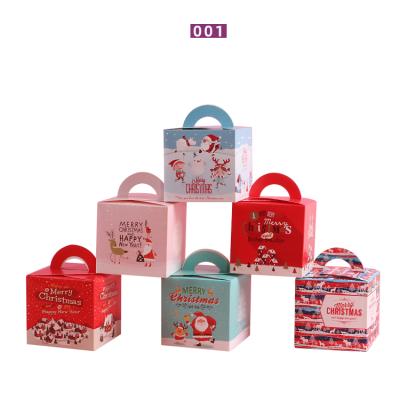 China Recyclable Reusable Paper Christmas Gift Boxes Santa Candy Packaging Box for sale