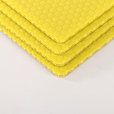 China Yellow Customized Plastic Honeycomb Sheet Recycled Polypropylene Honeycomb Panel 1500mm for sale