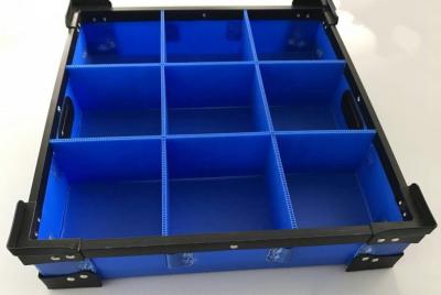 China Anti UV Plastic Storage Compartments Rectangular Blue Plastic Storage Box Dividers for sale