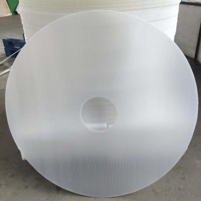 China Smooth Plastic Corrugated Sheet 2mm - 10mm Anti Static White Corrugated Plastic Sheet for sale