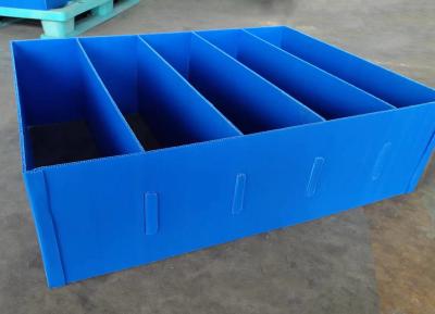 China PP Blue Plastic Dividers Box Anti Pressure Lightweight Corrugated Plastic Dividers for sale