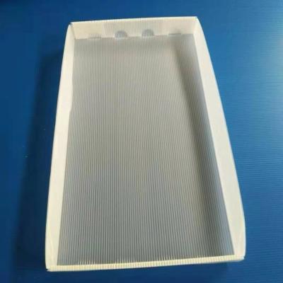 China Polypropylene Corrugated Plastic Crates White Hollow Sheet Tray Archival Waterproof Box for sale