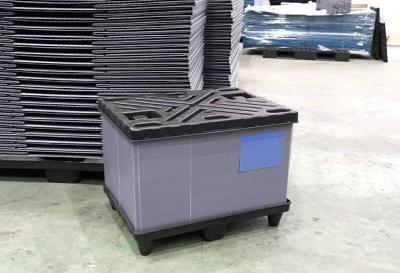 China Plastic Pallet Box PP Corrugated Sheet Hollow Materials With Lid And Base for sale