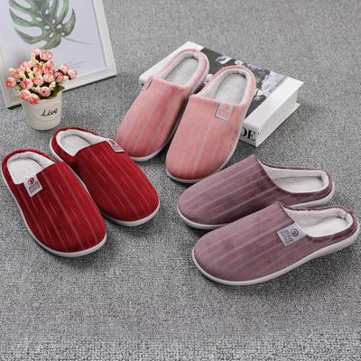 China Anti-odor Most Popular Winter Fashion Plush Indoor Ladies Slippers for sale