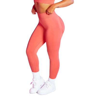 China Autumn and winter seamless yoga pants Quick-drying peach lifting fitness pants high-end sports seamless yoga pants6070 for sale