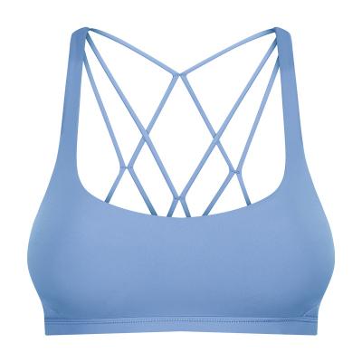 China New Breathable Sports Bra Shockproof Gathering For Running Without Steel Ring Sexy Back Underwear Fitness Yoga Bra Beautiful for sale