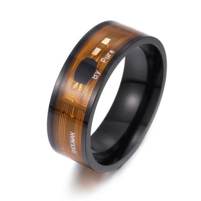 China CLASSIC Party Dating Smart Digital Men Sharing NFC Chip Rings for sale