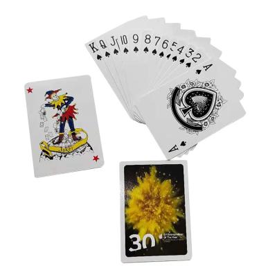 China Entertaiment Game Cards OEM Deck Paper Poker Game Custom Printing Cards Pack Durable Logo Design Style Poker Cards for sale