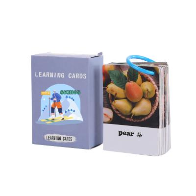 China Durable Custom Frame Cards Word Print Language Games Kids Learning Cards ABC Alphabet Letter Flash Memory Cards for sale