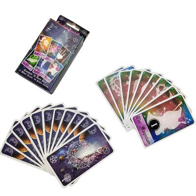 China Durable Success Girl Tarot Cards Tarot Cards Black High Quality Paper Custom Printing Cards Pack With Guidebook for sale