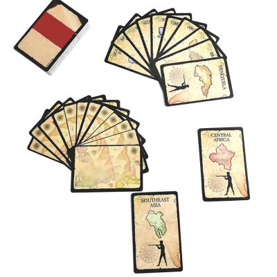 China Durable Eco-friendly Wholesale Custom Printing Paper Trading Memory Game Card Single Card for sale