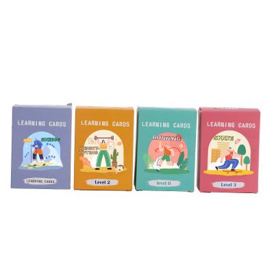 China Durable Custom World Language Games Kids Learning Cards ABC Alphabet Letter Word Flash Card for sale