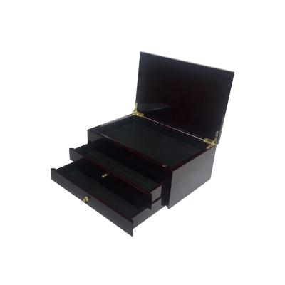 China Biodegradable Custom Logo Multiple Wooden Chocolate Box Packaging With Drawer for sale