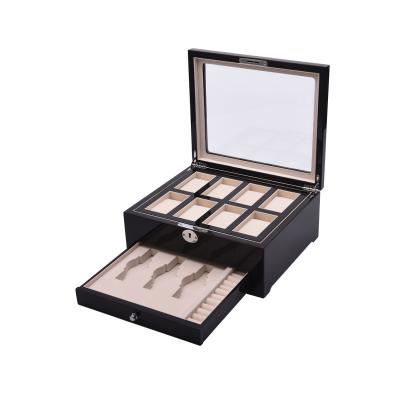 China Wood Personalized Wooden Watch Box For Men Storage Boxes For Watch for sale