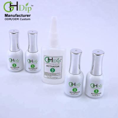 China Quick Dip System For Dip Powder Nails 15ml High Quality Acrylic Dip Powder Activator Nail Dipping Powder Glue Quick Dry for sale