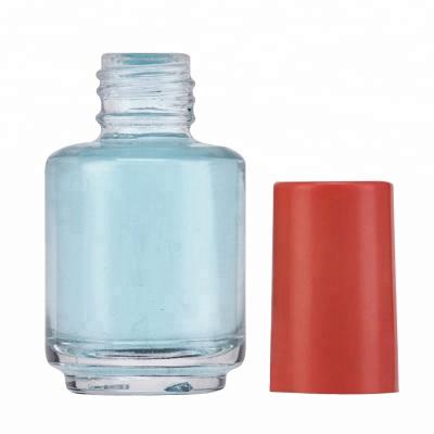 China Wholesale Personal Care Round Shape Nail Polish Glass Bottle 15ml With Cap And Brush for sale