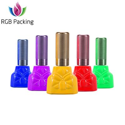 China Wholesale custom unique 12ml personal care gel nail polish UV empy bottle with cap for sale