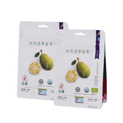 China Custom Fruit Moisture Proof Zipper Pouch Dry Fruit Nut Packing Snacks Food Packaging Bag Stand Up Pouches With Zipper For Food Packaging for sale