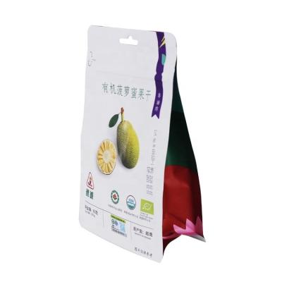 China Customized Colorful Food Grade Square Bottom Fruit /Nut Zipper Packaging Moisture Proof Dry Bag With Low Price for sale