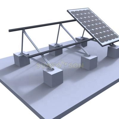 China Alloy.Stainless SunRack Flat Roof Aluminum Steel Triangular Solar Rack Racks Aluminum PV Panel Brackets for sale