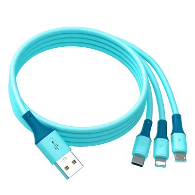 China Mobile Phone Free Sample Available For iPhone Silicone USB Cable Liquid Silicone Cable for sale