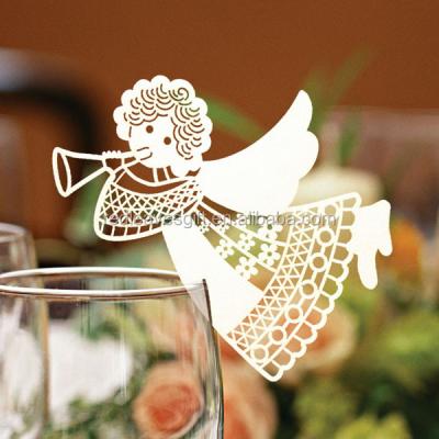 China Europe Laser Cut Love Wedding Wedding Cards Wine Glass Card Design for sale