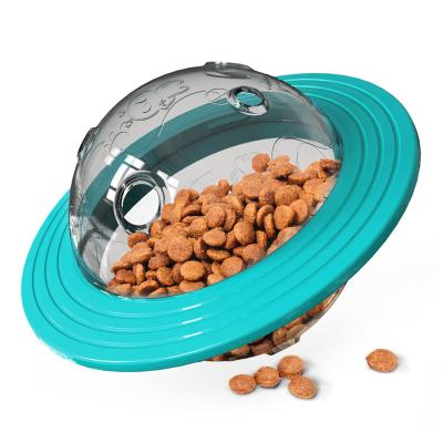 China Viable Bite-Resistant Interactive Feeder Training Treat Ball Dog Toy Slow Feeder Dog Puzzle Dispensing Toys for sale