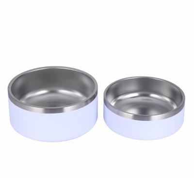 China Sustainable Wholesale Designer Stainless Steel Pet Food Bowl Eco-Friendly Cat Food Bowls Cooling Pet Bowl For Pet for sale