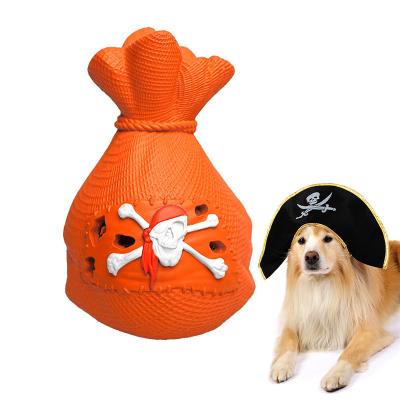 China Game Toy Dog Chew Toys For Chewers Pet Game Natural Rubber Viable Resistant Money Bag Big Aggressive Breed for sale