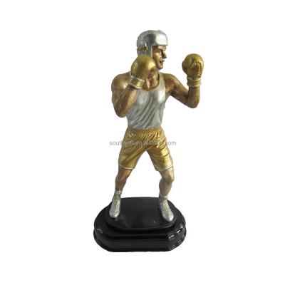 China Wholesale Custom High Quality Boxer Action Figures Polyresin Trophy From Europe for sale