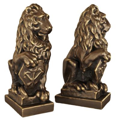 China Europe 3D Resin Lion Sculpture Bronze Statue for sale