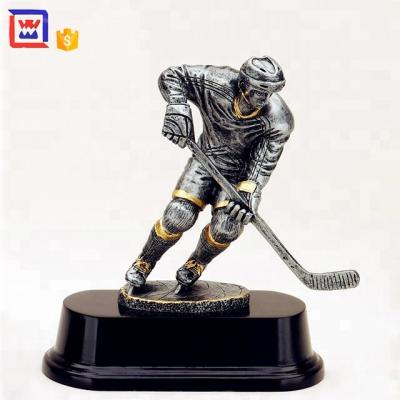 China Europe Sport Champion Souvenir Resin Hockey Trophy for sale