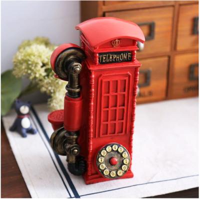 China China Metal Antique Red London Telephone Booth for sale