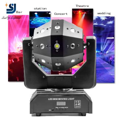 China Best Selling Hotel 3in1 Mini Strobe 16pcs Beam Laser Night Club Lights Moving Head Led Disco Light for sale