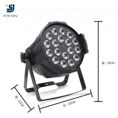 China Hotel DJ led disco par 18pcs 10w led par light 4/5/6in1 par can stage light for sale