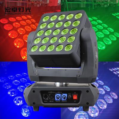 China Theme Park LED Wash 25x12w Light Stage DJ Light RGBW 4in1 5x5 Led Stage Nice Matrix Moving Head Light for sale