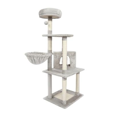 China Viable Pet Furniture Toy House Other Pet Toys Cat Tree Climbing Cat Bed with Three in One for sale