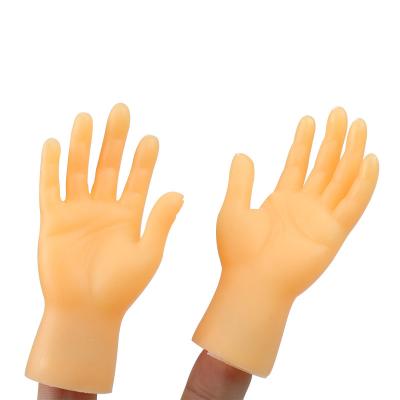 China High Simulation Long Use Time Sustainable Soft Silicone Palm Pet Toy Interaction Cat Massage Finger for sale