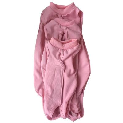 China Viable Pink Custom Manufacturer Cat Medical Vest Cotton Pet Clothing Suit After Operation Recovery for sale