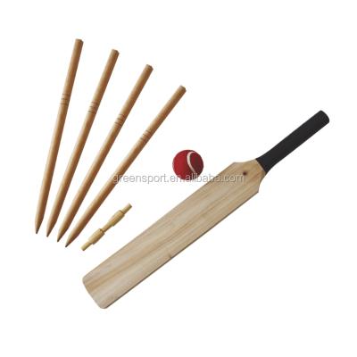 China Wooden cricket set wooden cricket bat with ball for baseball games for sale