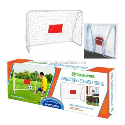 China Durable METAL Soccer Goal Best-selling METAL Football Goal Folding Soccer Goal With Shooting Target for sale