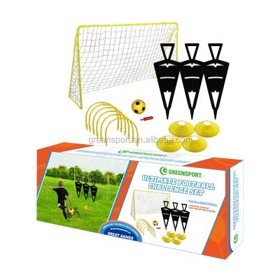 China Sports METAL Soccer Goal With Figures Soccer Cones Training Ball And Pump For Soccer Training for sale