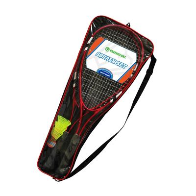 China Eco-Friendly Best Selling ALUMINUM Squash Rackets Bats Set With Balls Speed ​​Badminton For Outdoor Sports Training for sale