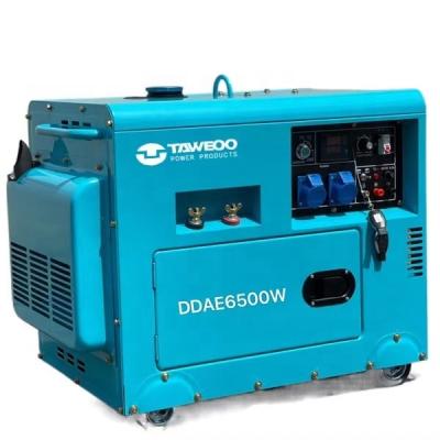 China 5KW silent diesel welding generator with good price 180A DDAE6500W for sale