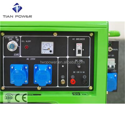 China Generate Electricity OEM Factory 6KW 220V Silent Diesel Generator Control Panel With ATS for sale