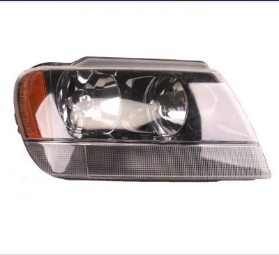 China Car Part 99-04 Grand Cherokee Head Lamp Headlight Black 55155574AD / 55155575AD for sale